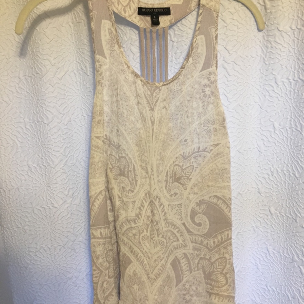 Banana Republic Lavender Flowy Tank Top